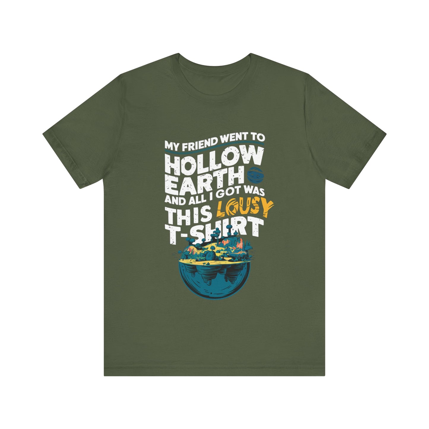 Hilarious Hollow Earth Shirt | Unisex Jersey Short Sleeve Tee | Godzilla | New Design | 2024 | Kong | Gift | Birthday Gift | Funny | Summer