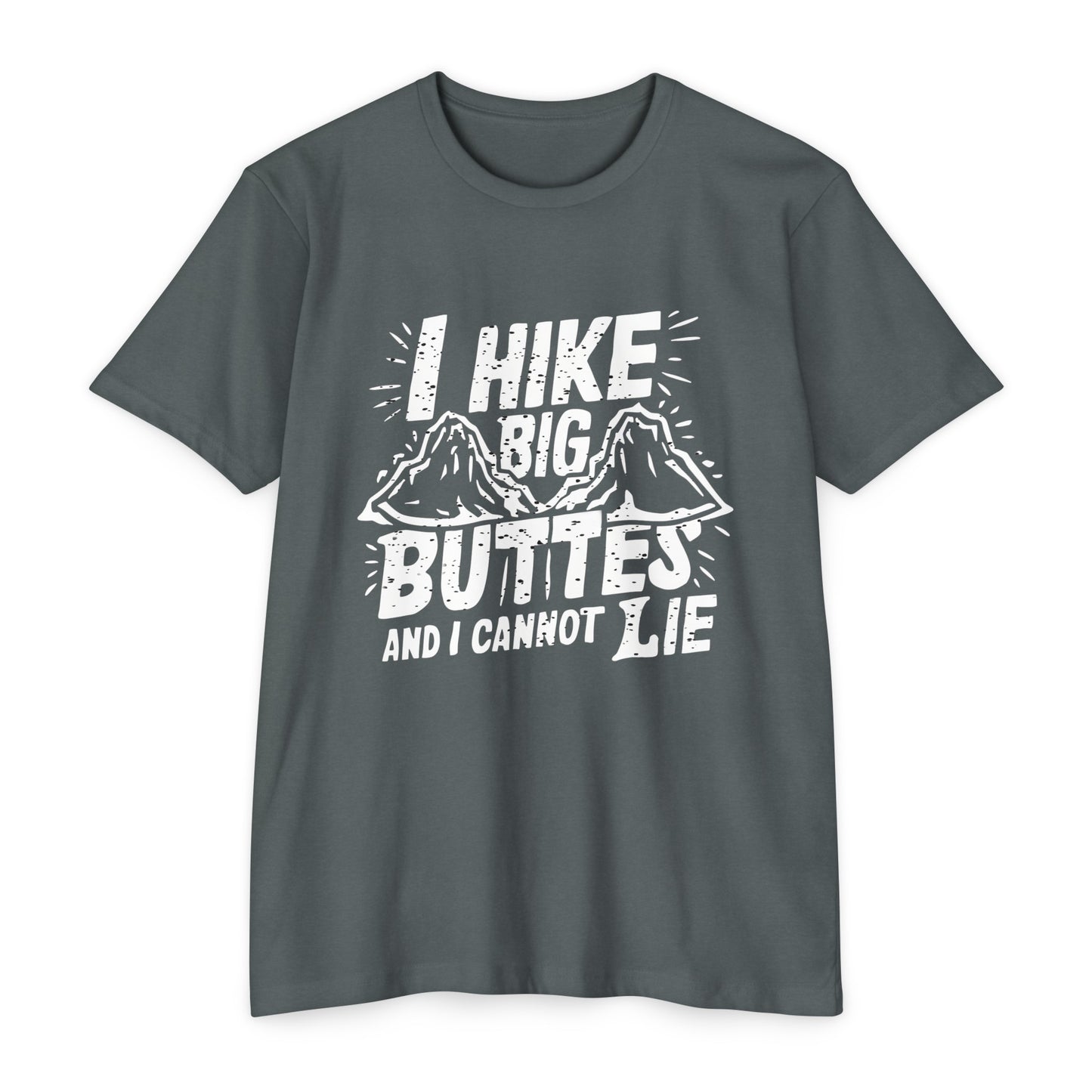 I Hike Big Buttes And I Cannot Lie | CVC Jersey Tee | Funny | New | 2024 | Funny | Birthday Gift | Hiker Gift | Hilarious | Colorado Summer
