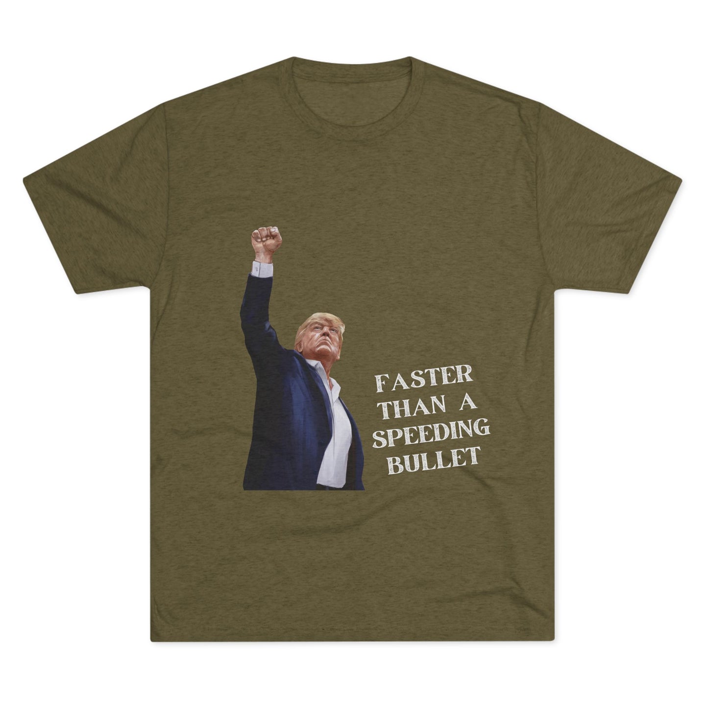 Superman Donald Trump Shirt, Trump Shot Shirt, Trump Assassination Shirt, Trump 2024 T-Shirt, Unisex Tri-Blend Crew Tee, Super