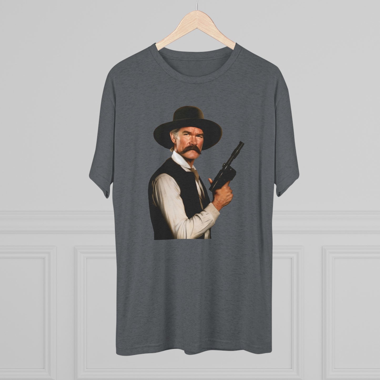 Western Han Solo Tombstone | Unisex Tri-Blend Crew Tee | Star Wars | Fun | New | 2024 | Summer | Gift | Birthday Gift | Son Gift | Old West