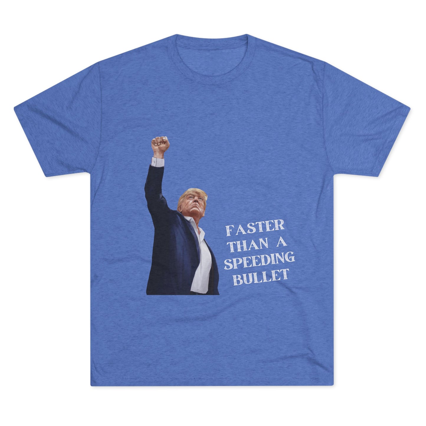 Superman Donald Trump Shirt, Trump Shot Shirt, Trump Assassination Shirt, Trump 2024 T-Shirt, Unisex Tri-Blend Crew Tee, Super