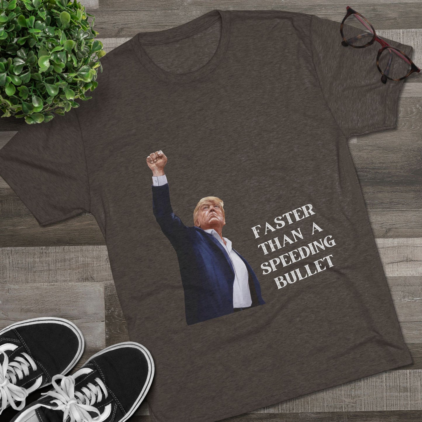 Superman Donald Trump Shirt, Trump Shot Shirt, Trump Assassination Shirt, Trump 2024 T-Shirt, Unisex Tri-Blend Crew Tee, Super