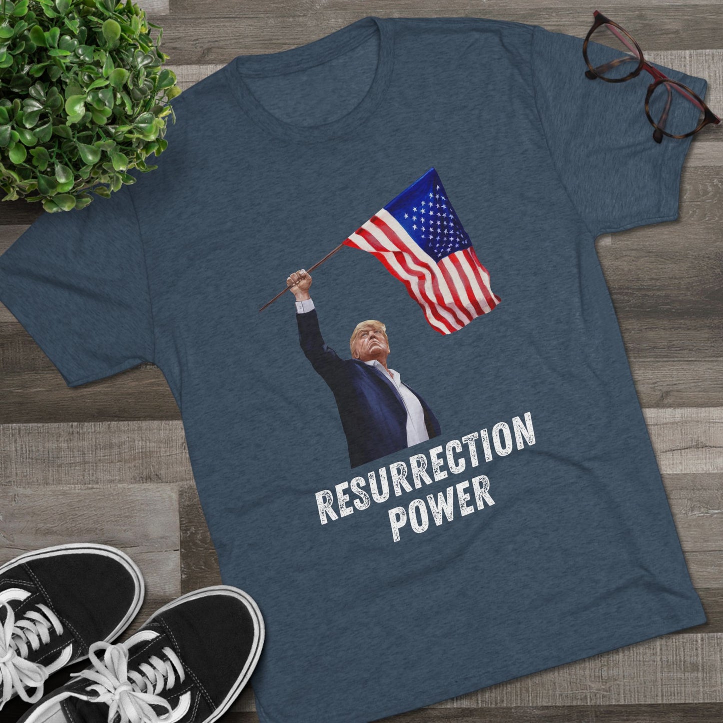 RESURRECTION POWER. Donald Trump Flag Shirt, Trump Shot Shirt, Trump Assassination, Trump 2024 T-Shirt, President Trump