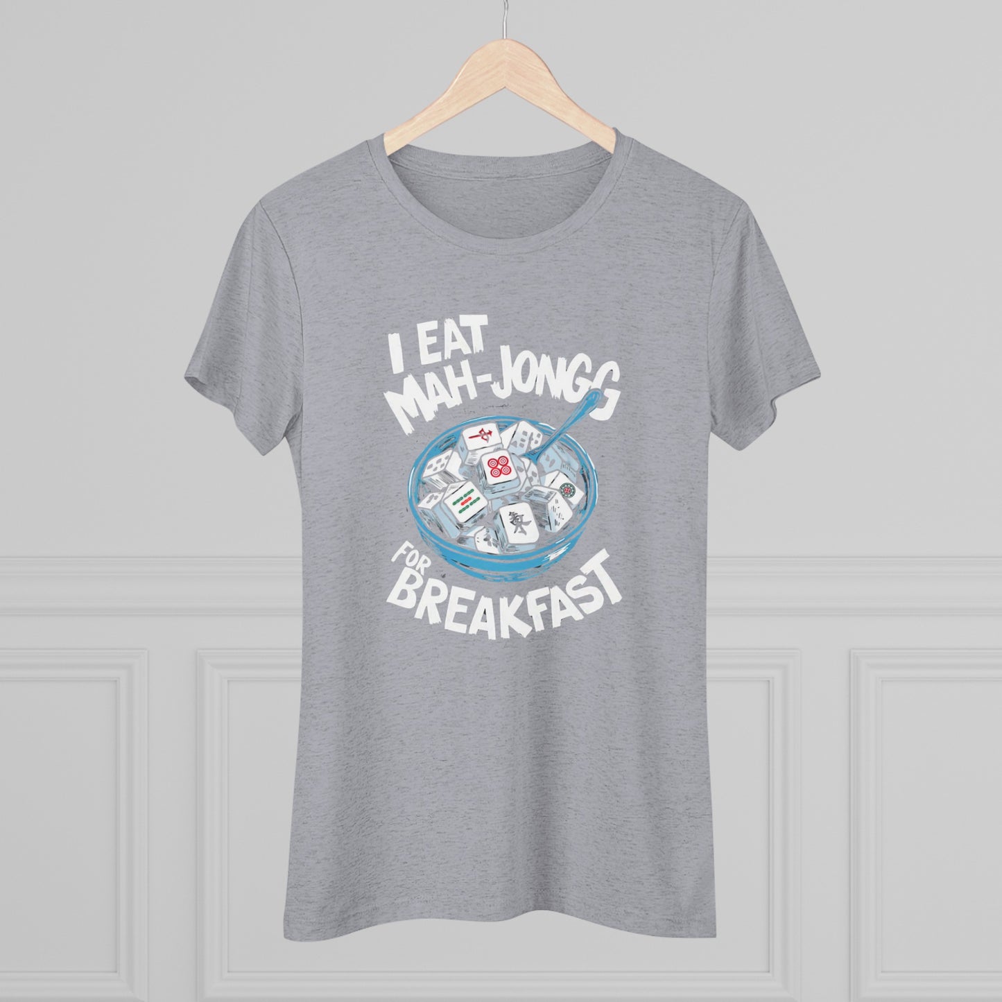 I Eat Mah-Jongg for Breakfast | Soft T-shirt | Mahjong | Funny | Crazy | Asian | New | Gift | Grandma | Mom | Dad | 2024 | Kung Fu | Panda