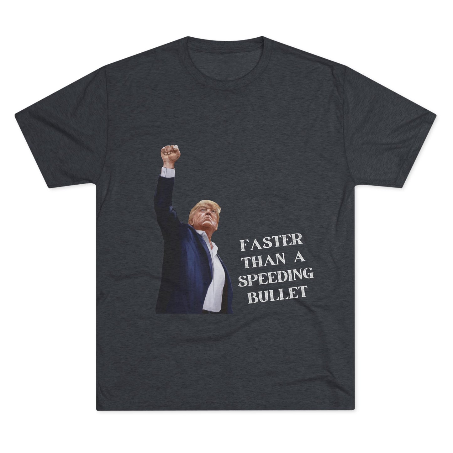 Superman Donald Trump Shirt, Trump Shot Shirt, Trump Assassination Shirt, Trump 2024 T-Shirt, Unisex Tri-Blend Crew Tee, Super