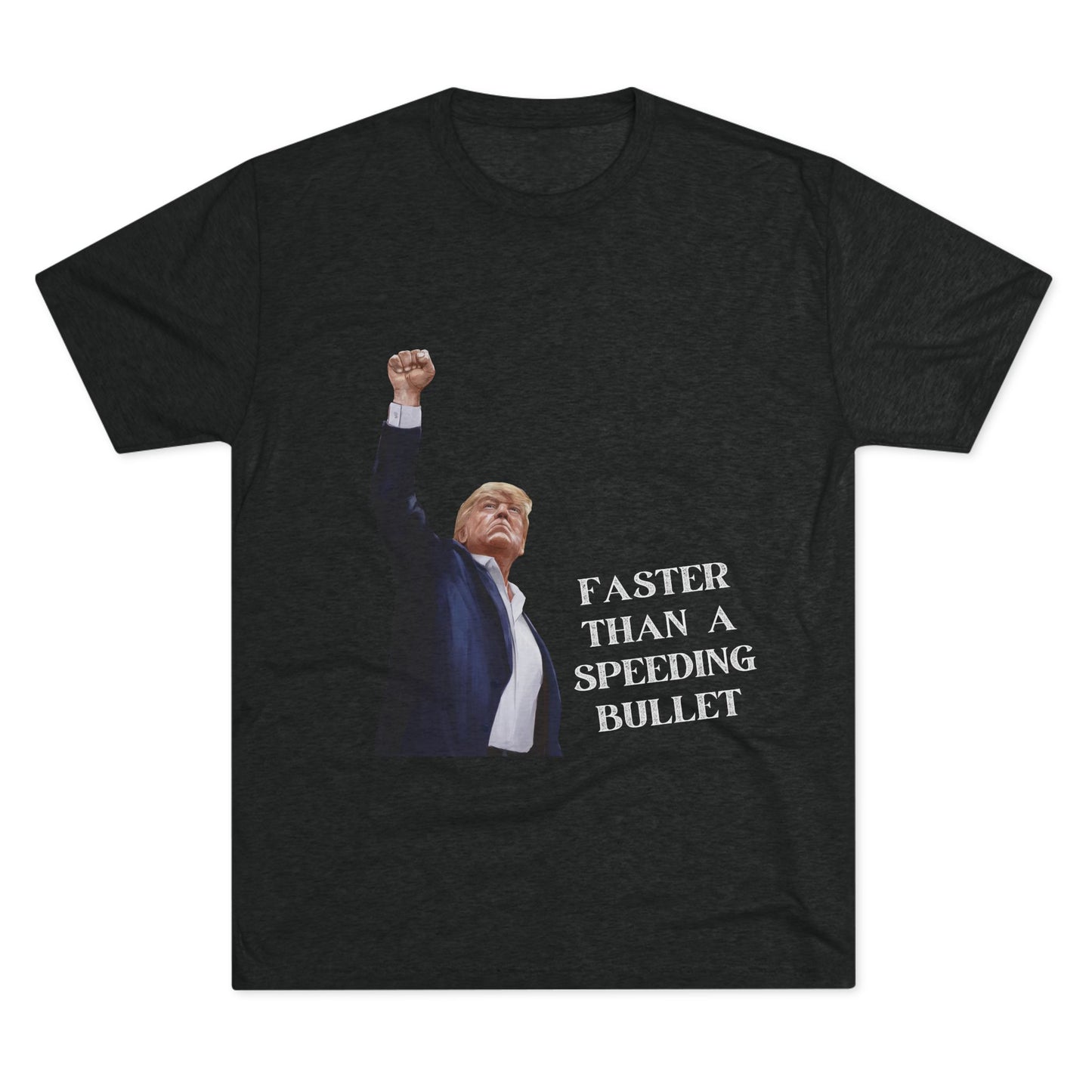 Superman Donald Trump Shirt, Trump Shot Shirt, Trump Assassination Shirt, Trump 2024 T-Shirt, Unisex Tri-Blend Crew Tee, Super
