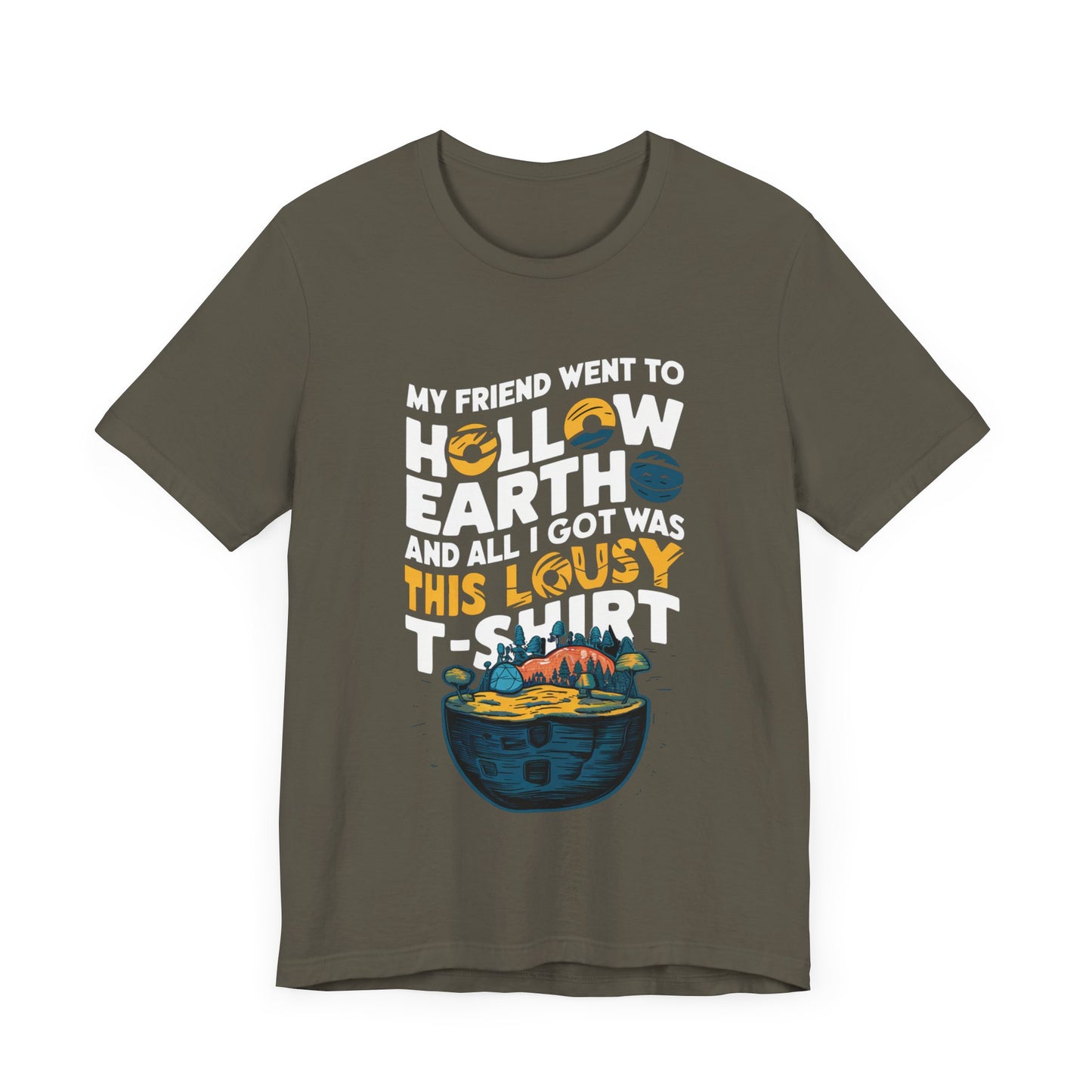 Hilarious Hollow Earth Shirt | Unisex Jersey Short Sleeve Tee | Godzilla | New Design | 2024 | Kong | Gift | Birthday Gift | Funny | Summer