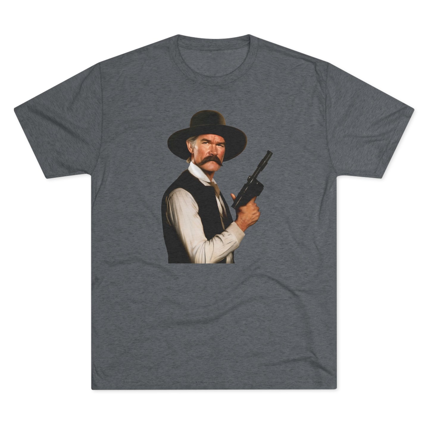 Western Han Solo Tombstone | Unisex Tri-Blend Crew Tee | Star Wars | Fun | New | 2024 | Summer | Gift | Birthday Gift | Son Gift | Old West