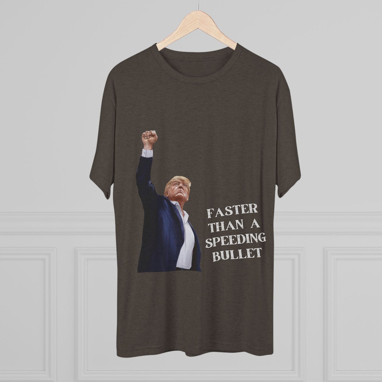 Superman Donald Trump Shirt, Trump Shot Shirt, Trump Assassination Shirt, Trump 2024 T-Shirt, Unisex Tri-Blend Crew Tee, Super