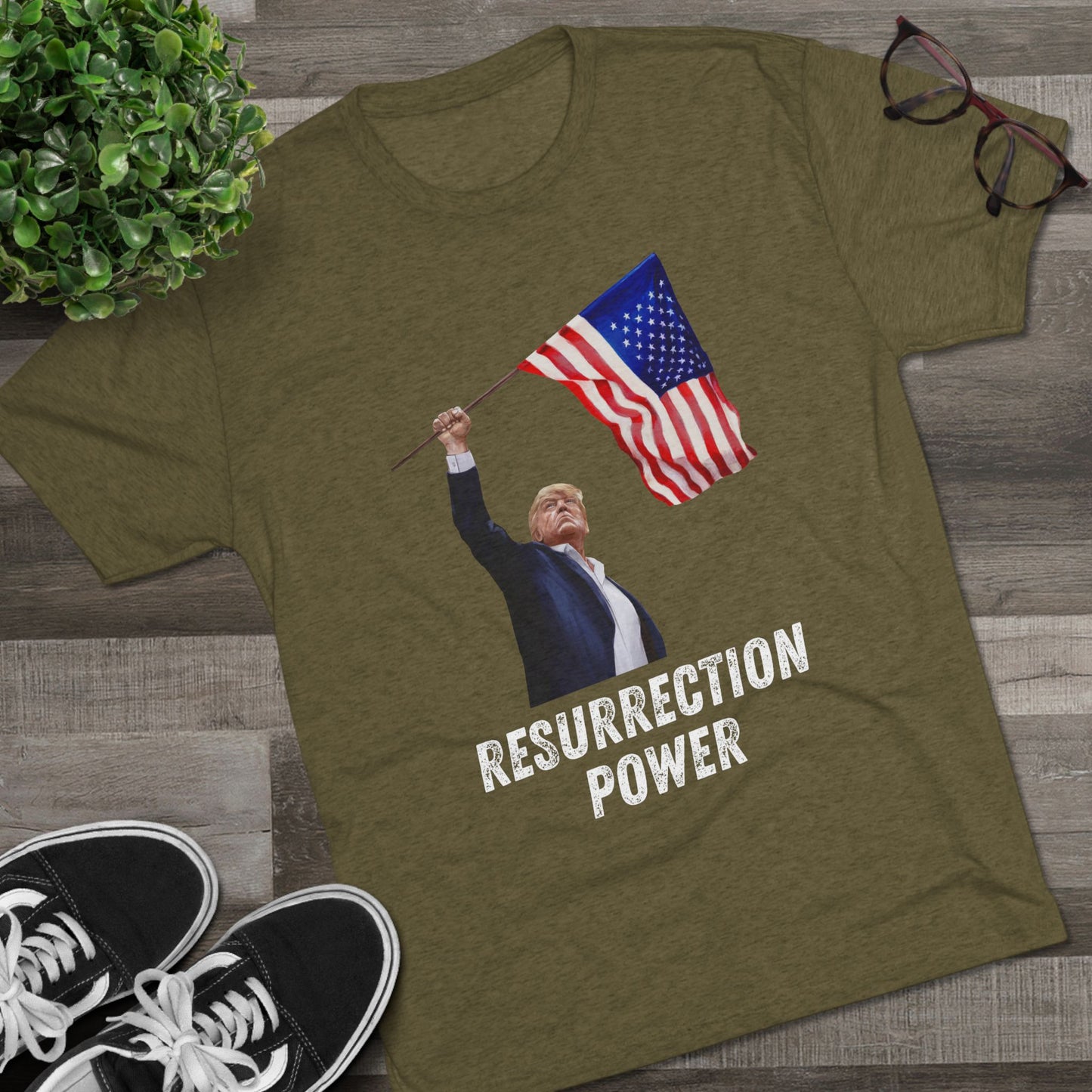 RESURRECTION POWER. Donald Trump Flag Shirt, Trump Shot Shirt, Trump Assassination, Trump 2024 T-Shirt, President Trump