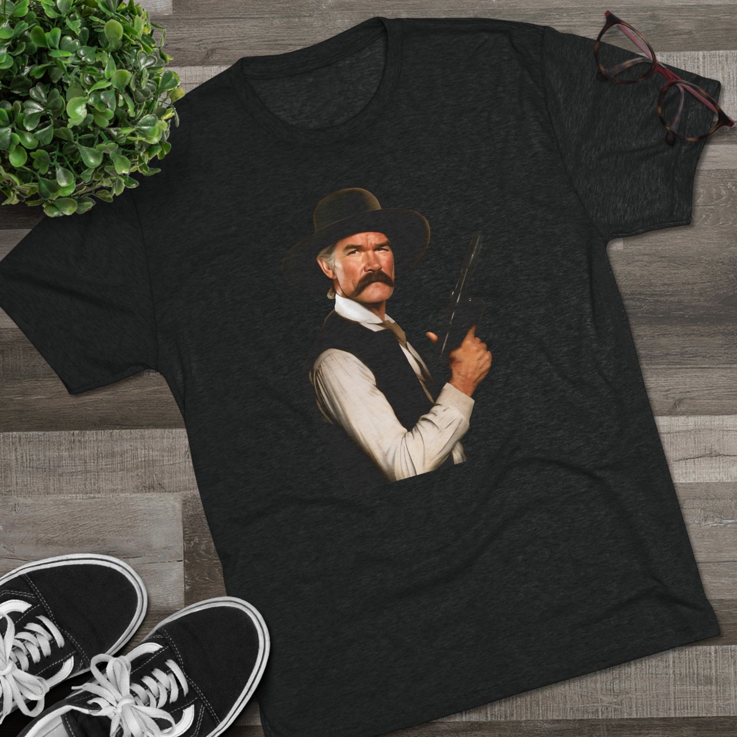 Western Han Solo Tombstone | Unisex Tri-Blend Crew Tee | Star Wars | Fun | New | 2024 | Summer | Gift | Birthday Gift | Son Gift | Old West