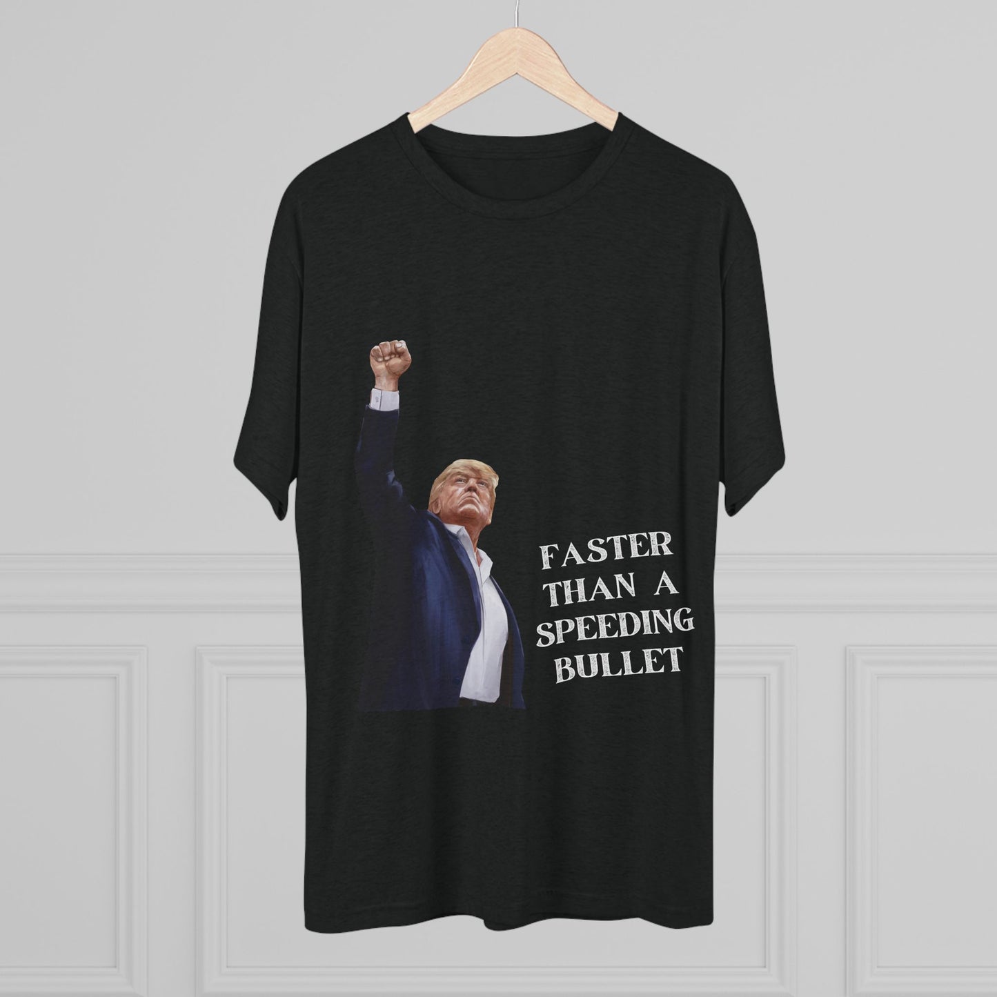 Superman Donald Trump Shirt, Trump Shot Shirt, Trump Assassination Shirt, Trump 2024 T-Shirt, Unisex Tri-Blend Crew Tee, Super