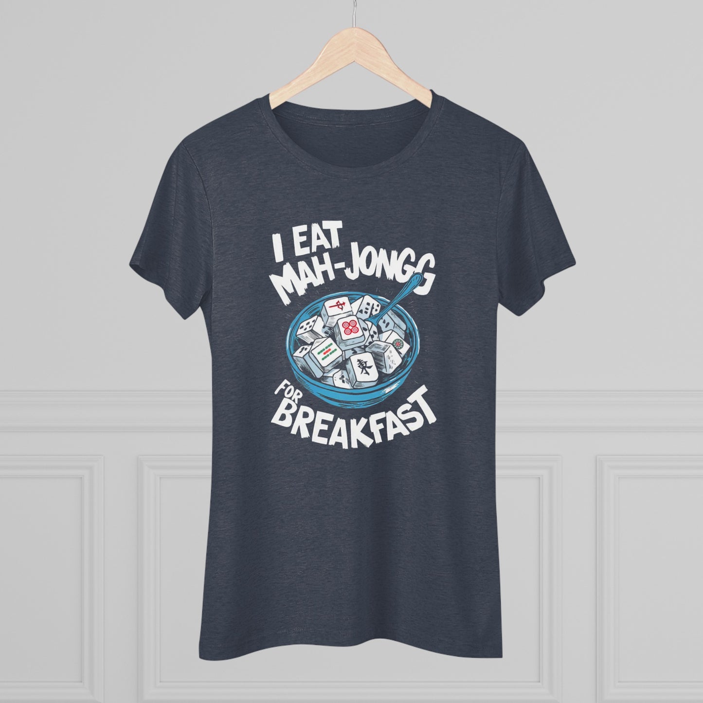 I Eat Mah-Jongg for Breakfast | Soft T-shirt | Mahjong | Funny | Crazy | Asian | New | Gift | Grandma | Mom | Dad | 2024 | Kung Fu | Panda