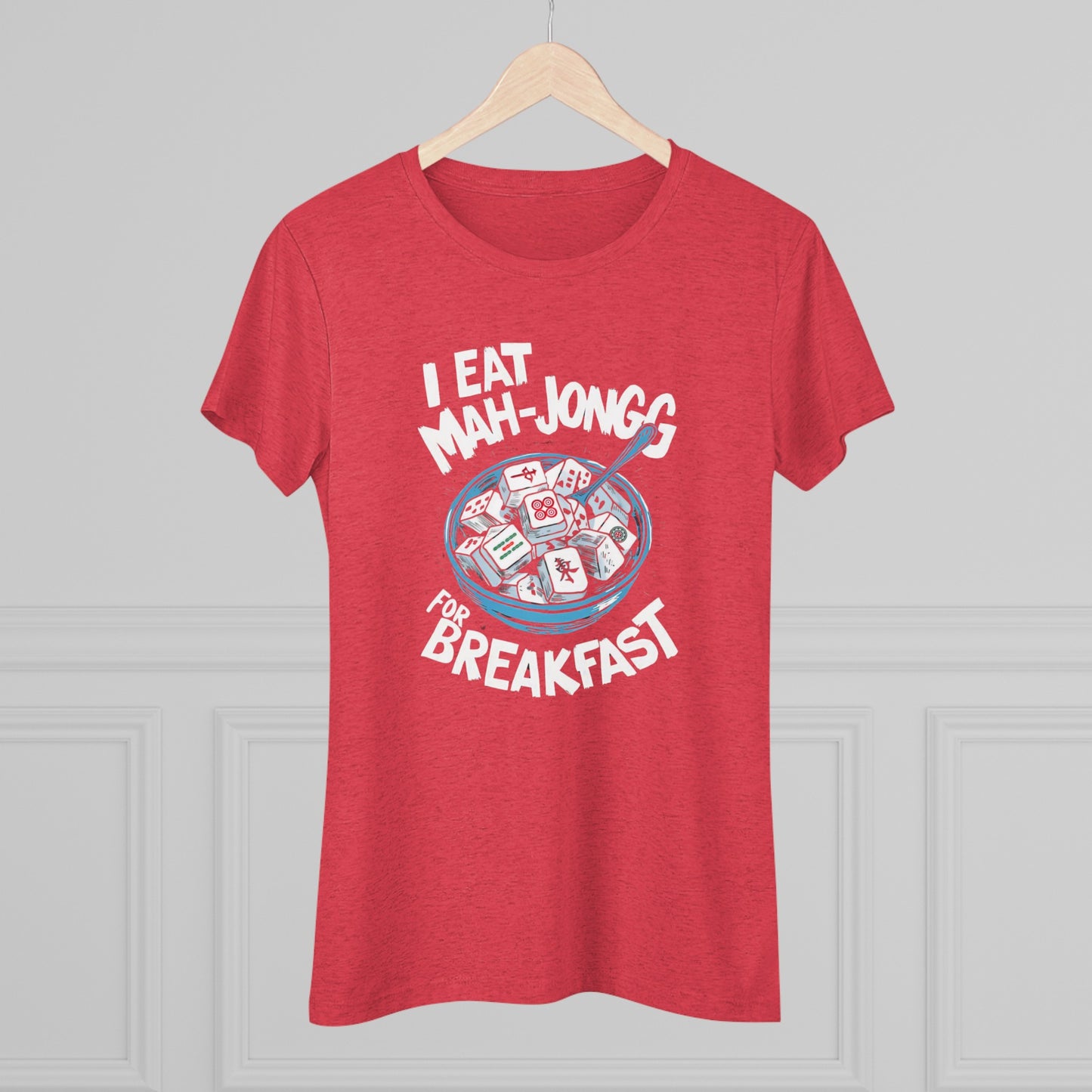 I Eat Mah-Jongg for Breakfast | Soft T-shirt | Mahjong | Funny | Crazy | Asian | New | Gift | Grandma | Mom | Dad | 2024 | Kung Fu | Panda