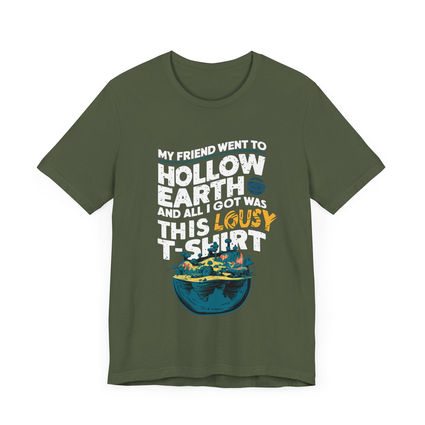 Hilarious Hollow Earth Shirt | Unisex Jersey Short Sleeve Tee | Godzilla | New Design | 2024 | Kong | Gift | Birthday Gift | Funny | Summer