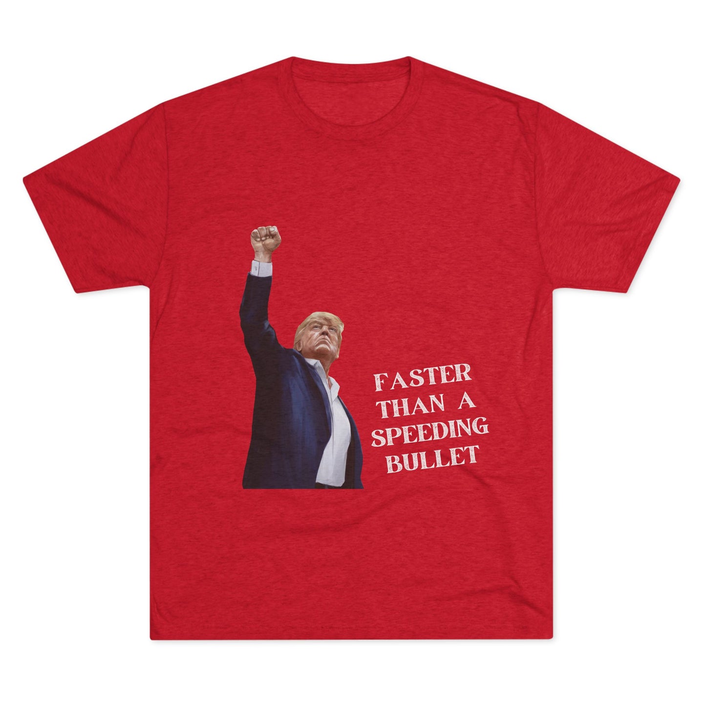 Superman Donald Trump Shirt, Trump Shot Shirt, Trump Assassination Shirt, Trump 2024 T-Shirt, Unisex Tri-Blend Crew Tee, Super