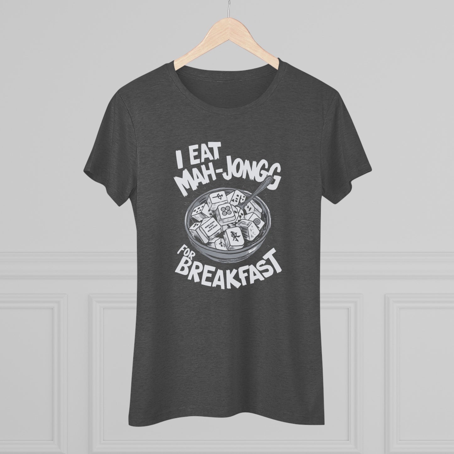 I Eat Mah-Jongg for Breakfast | Soft T-shirt | Mahjong | Funny | Crazy | Asian | New | Gift | Grandma | Mom | Dad | 2024 | Kung Fu | Panda