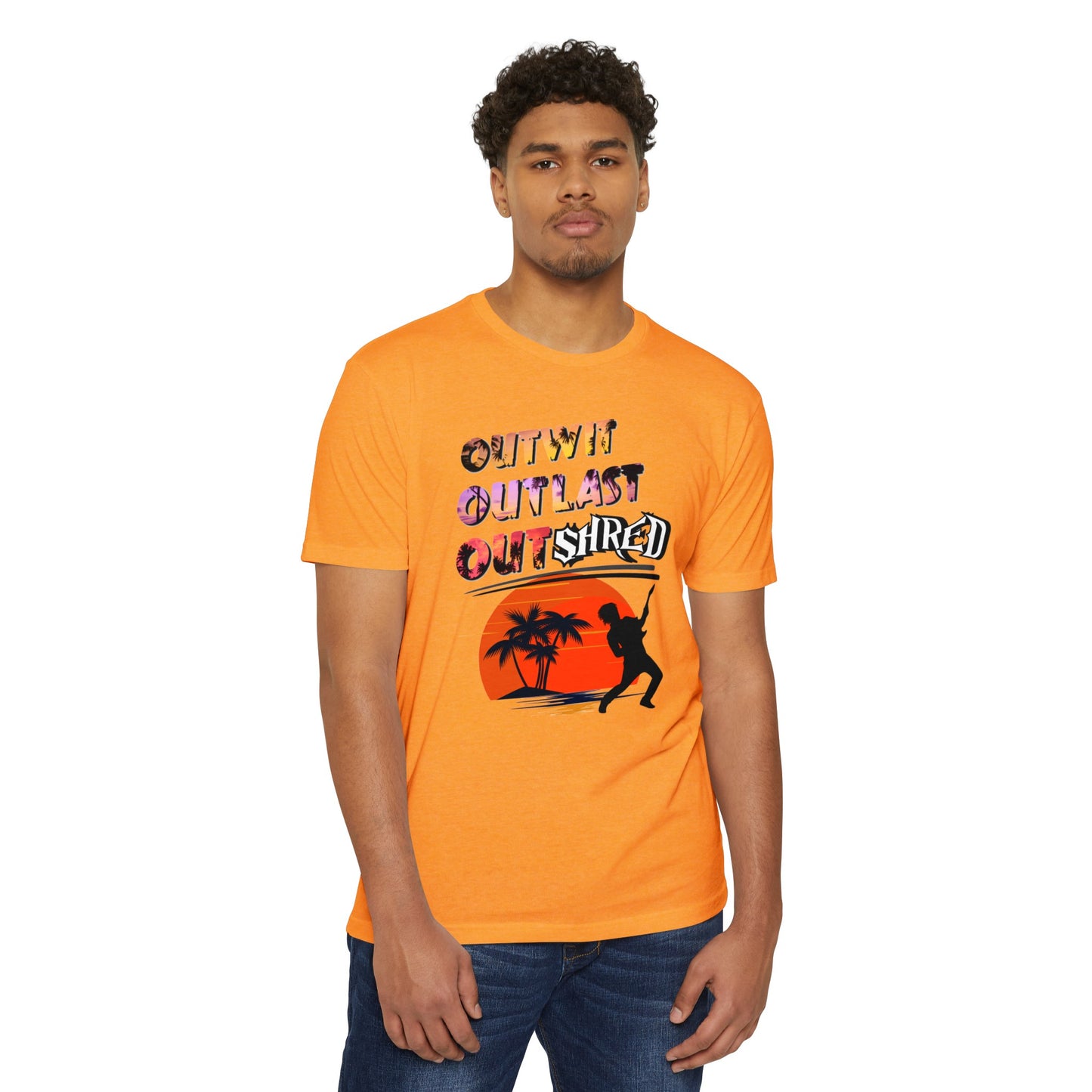 Survivor TV Outwit Outlast OutSHRED | Jersey Tee | Survivor TV | Rock and Roll | New Design | 2024 | TV | Guitar | Birthday Gift | Boy | Son