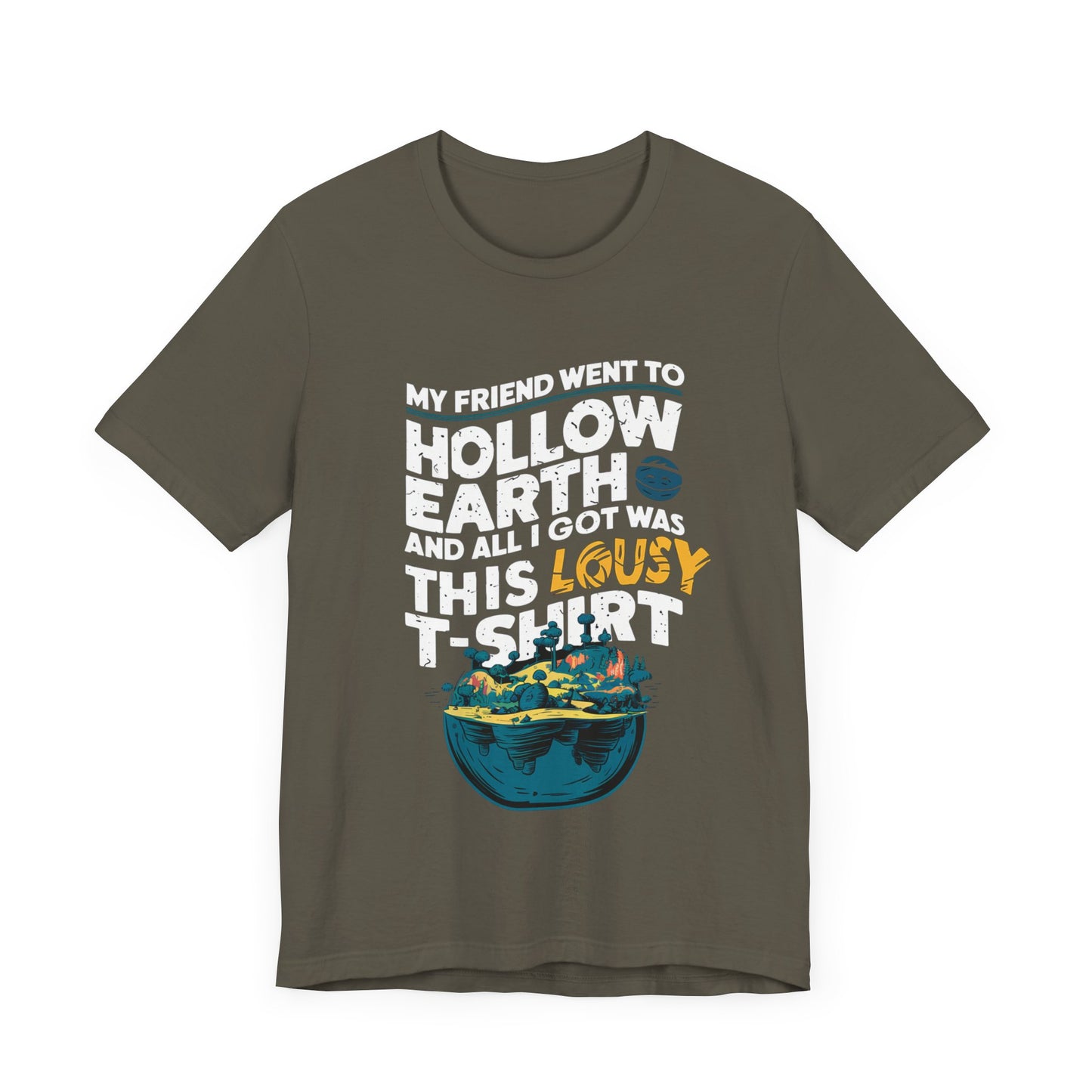 Hilarious Hollow Earth Shirt | Unisex Jersey Short Sleeve Tee | Godzilla | New Design | 2024 | Kong | Gift | Birthday Gift | Funny | Summer