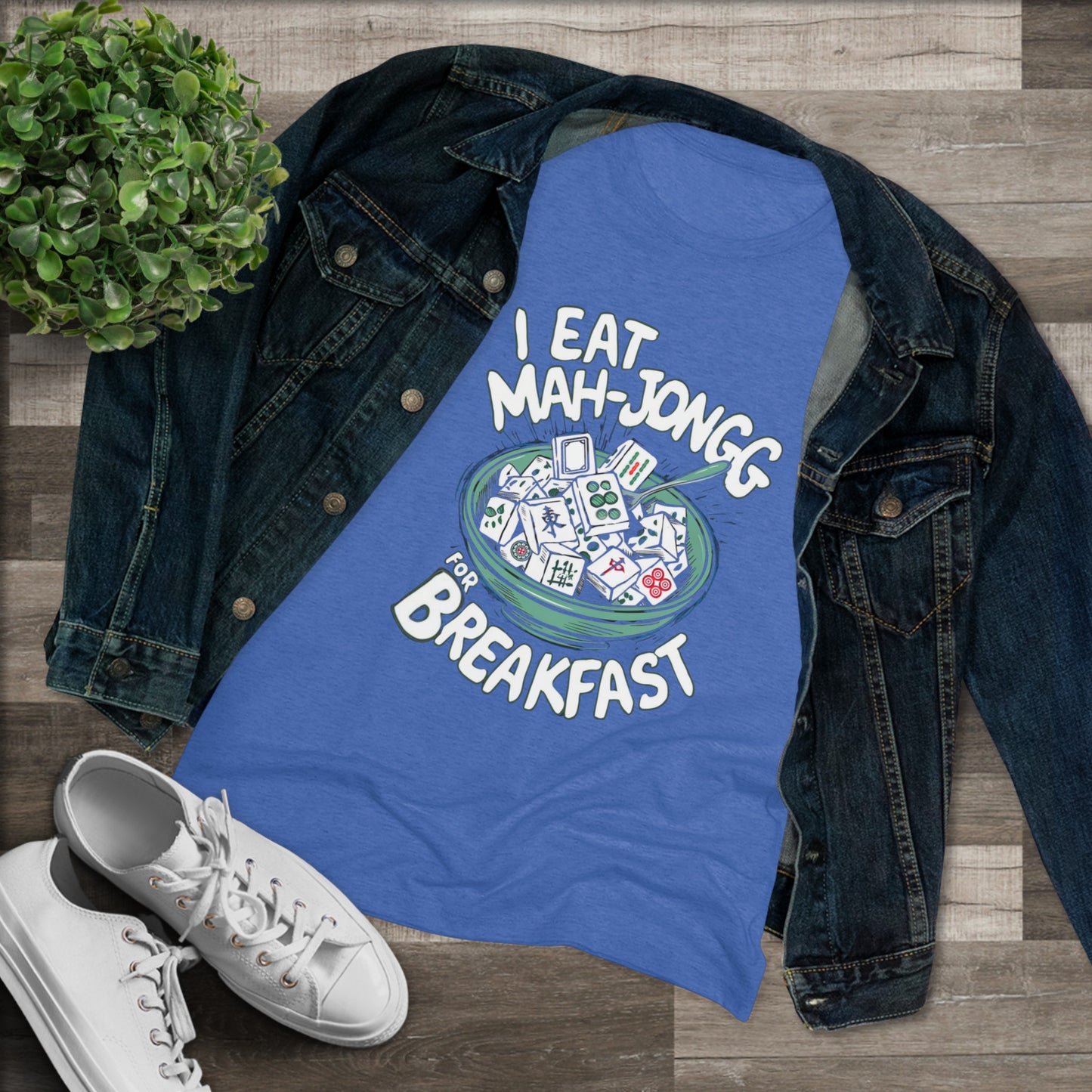 I Eat Mah-Jongg for Breakfast | Soft T-shirt | Mahjong | Funny | Crazy | Asian | New | Gift | Grandma | Mom | Dad | 2024 | Kung Fu | Panda