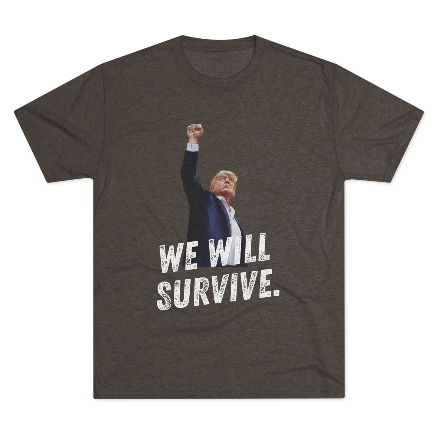 Survivor Donald Trump Shirt, Trump Shot Shirt, Trump Assassination Shirt, Trump 2024 T-Shirt, Unisex Tri-Blend Crew Tee, President Trump