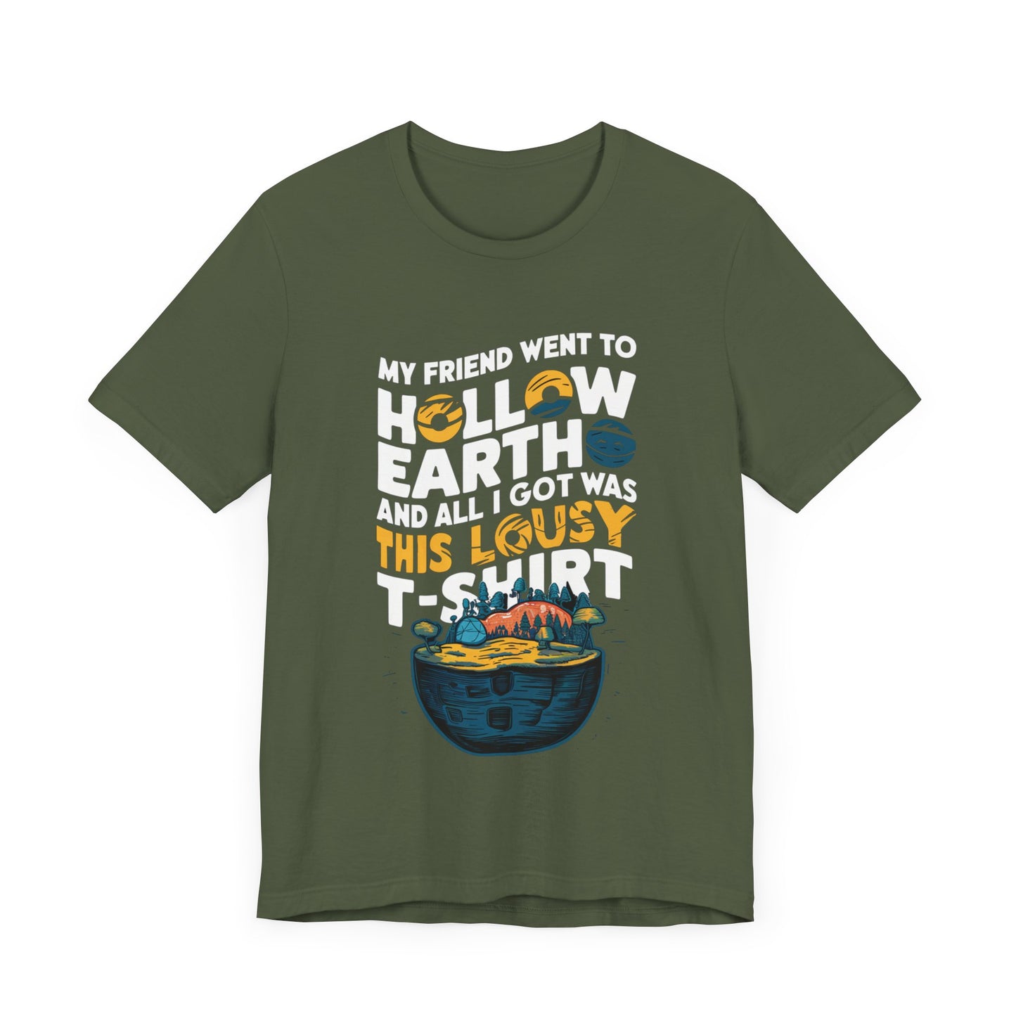 Hilarious Hollow Earth Shirt | Unisex Jersey Short Sleeve Tee | Godzilla | New Design | 2024 | Kong | Gift | Birthday Gift | Funny | Summer