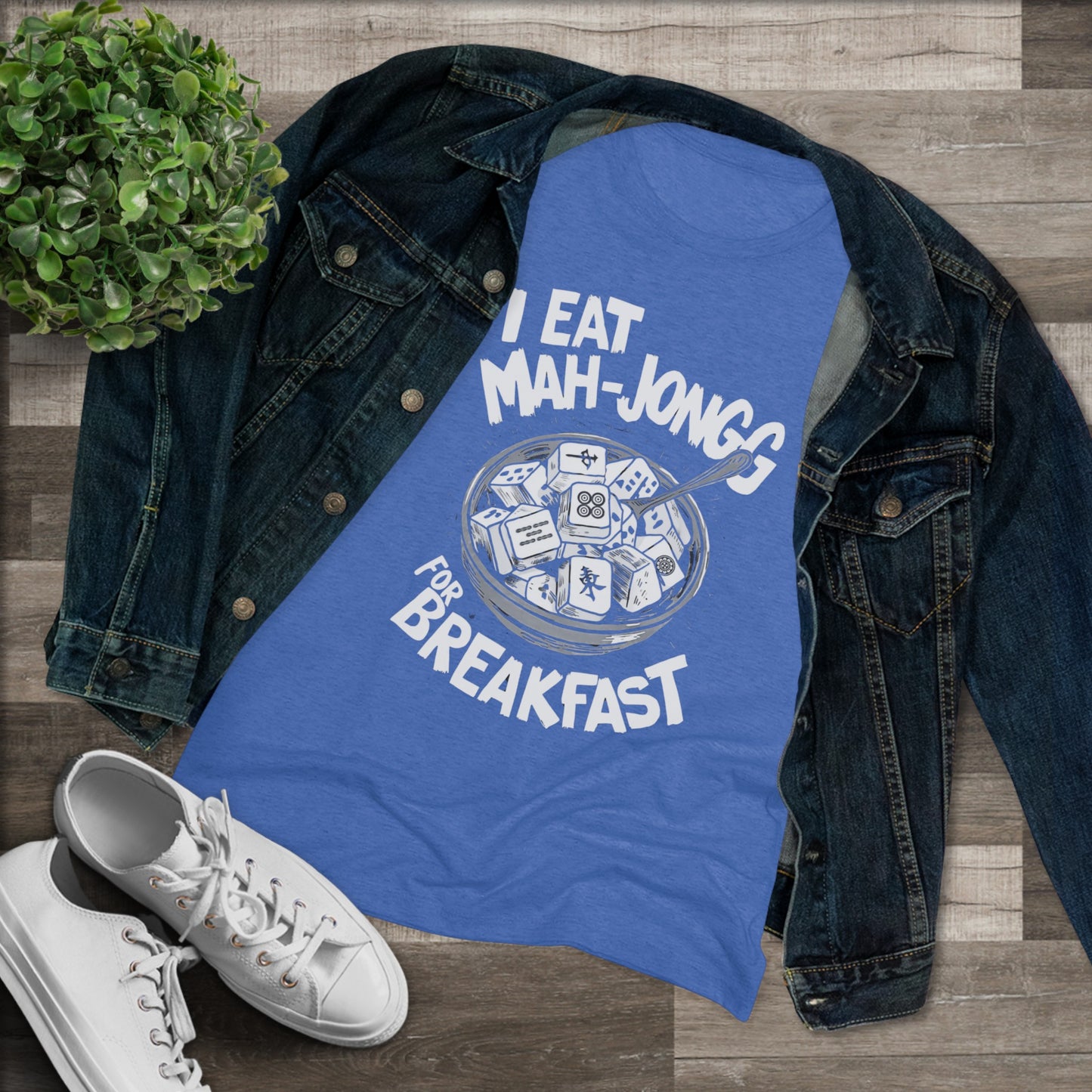I Eat Mah-Jongg for Breakfast | Soft T-shirt | Mahjong | Funny | Crazy | Asian | New | Gift | Grandma | Mom | Dad | 2024 | Kung Fu | Panda