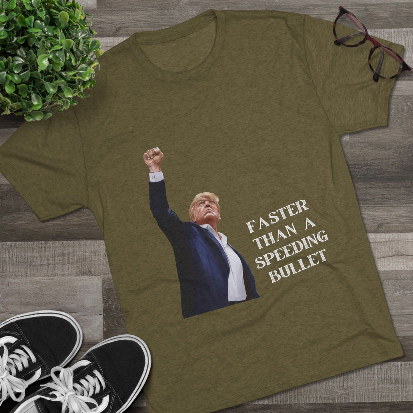 Superman Donald Trump Shirt, Trump Shot Shirt, Trump Assassination Shirt, Trump 2024 T-Shirt, Unisex Tri-Blend Crew Tee, Super