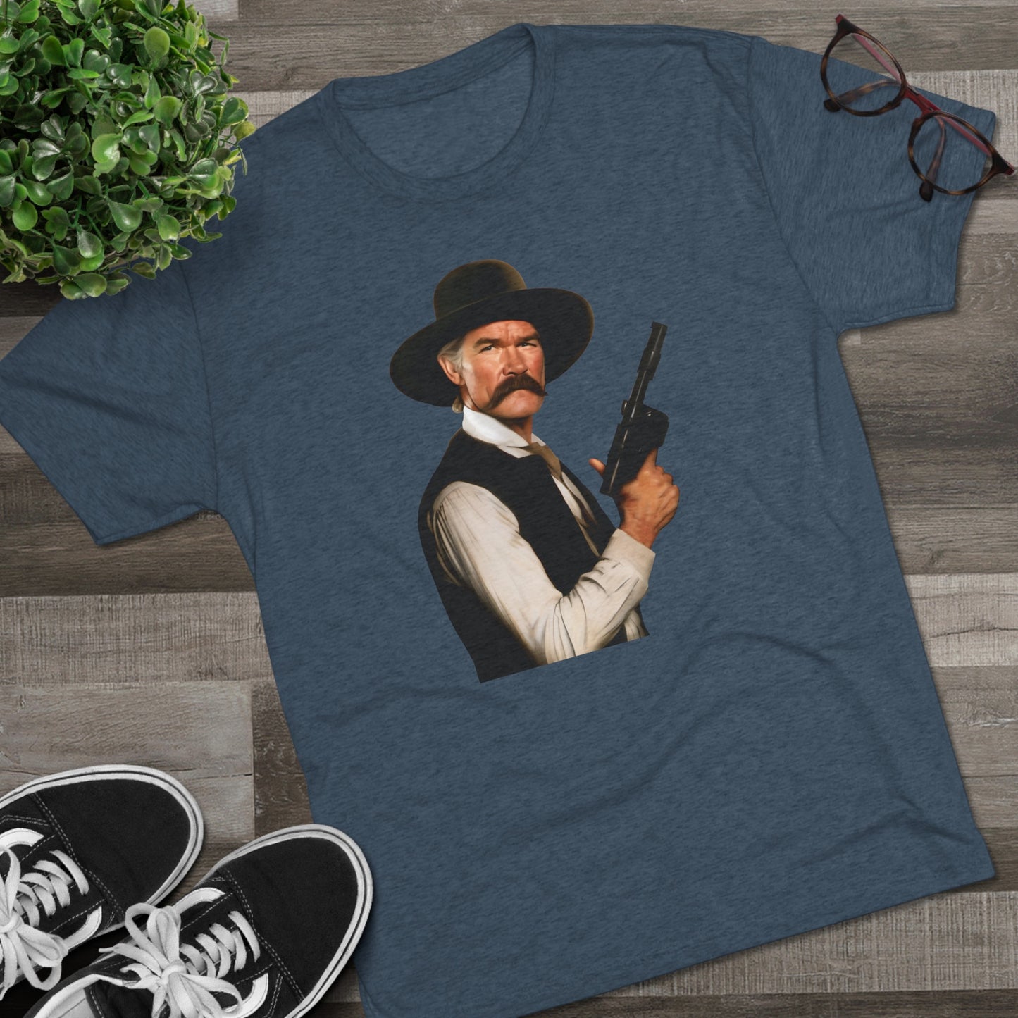 Western Han Solo Tombstone | Unisex Tri-Blend Crew Tee | Star Wars | Fun | New | 2024 | Summer | Gift | Birthday Gift | Son Gift | Old West