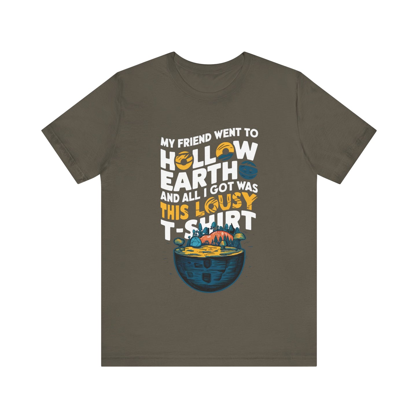 Hilarious Hollow Earth Shirt | Unisex Jersey Short Sleeve Tee | Godzilla | New Design | 2024 | Kong | Gift | Birthday Gift | Funny | Summer