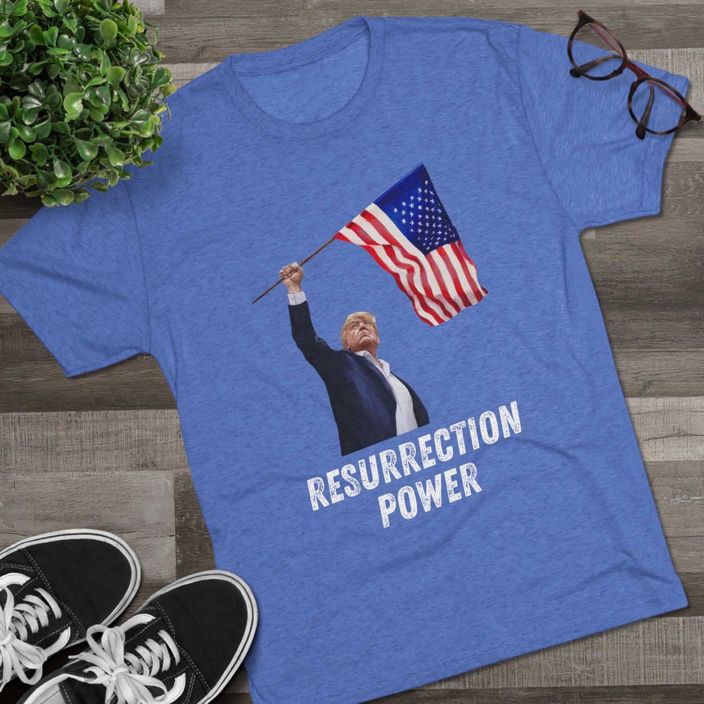 RESURRECTION POWER. Donald Trump Flag Shirt, Trump Shot Shirt, Trump Assassination, Trump 2024 T-Shirt, President Trump