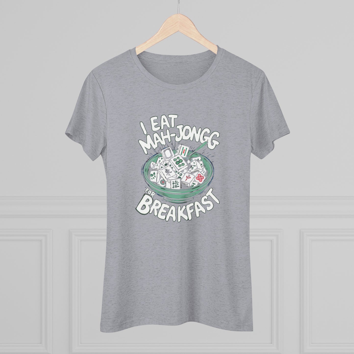 I Eat Mah-Jongg for Breakfast | Soft T-shirt | Mahjong | Funny | Crazy | Asian | New | Gift | Grandma | Mom | Dad | 2024 | Kung Fu | Panda