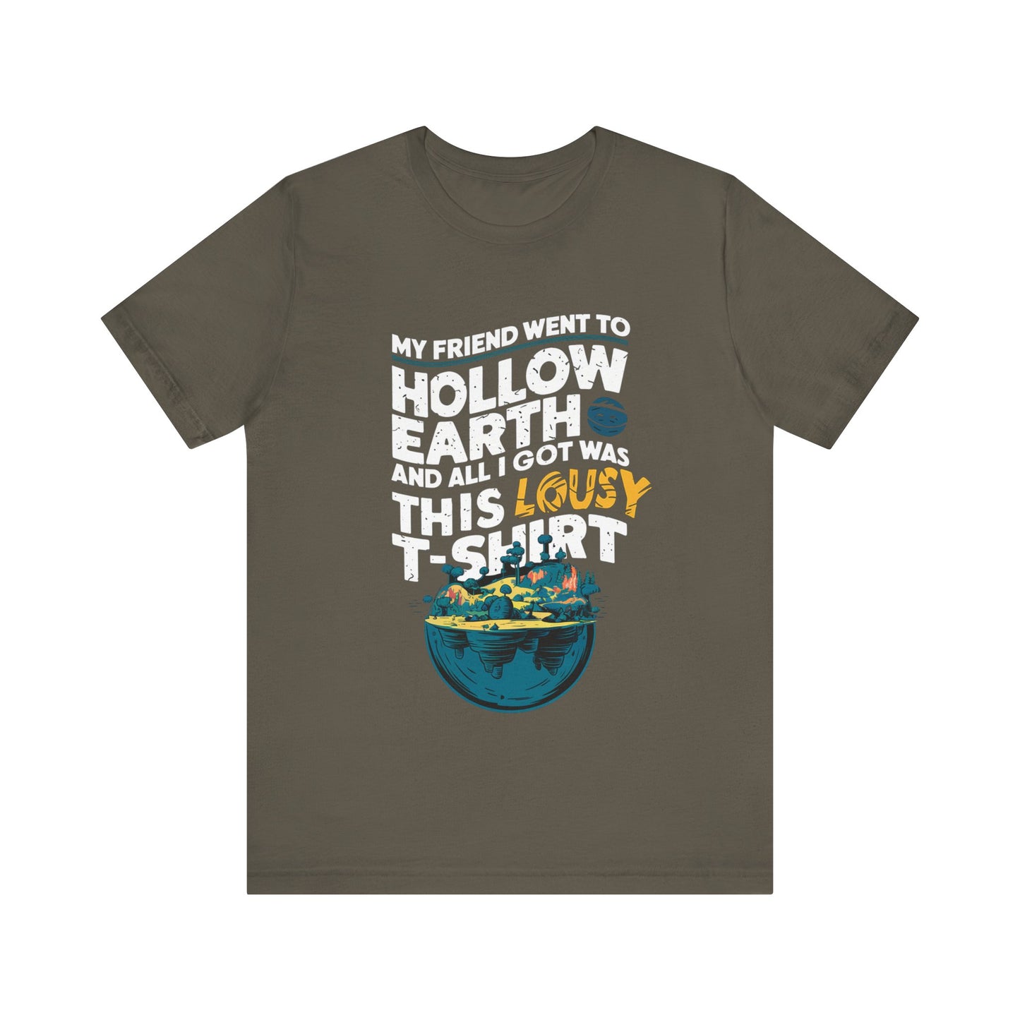 Hilarious Hollow Earth Shirt | Unisex Jersey Short Sleeve Tee | Godzilla | New Design | 2024 | Kong | Gift | Birthday Gift | Funny | Summer
