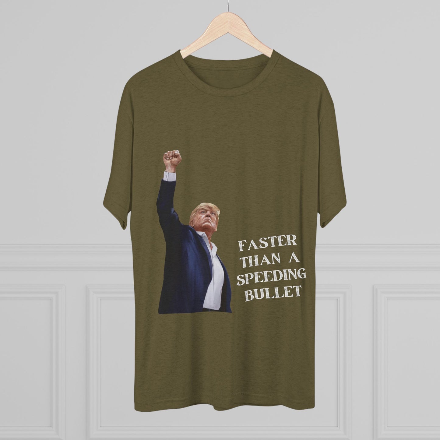 Superman Donald Trump Shirt, Trump Shot Shirt, Trump Assassination Shirt, Trump 2024 T-Shirt, Unisex Tri-Blend Crew Tee, Super
