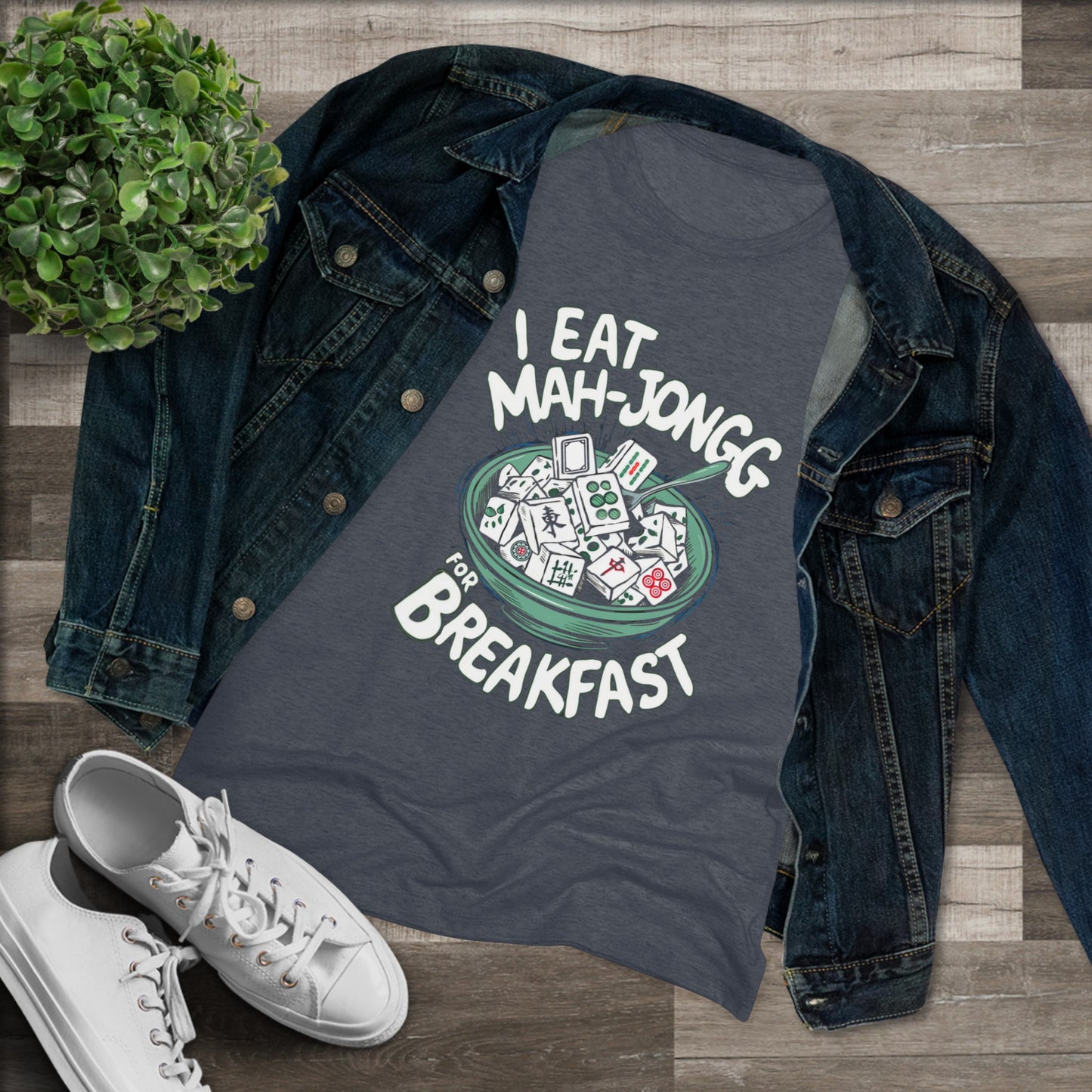 I Eat Mah-Jongg for Breakfast | Soft T-shirt | Mahjong | Funny | Crazy | Asian | New | Gift | Grandma | Mom | Dad | 2024 | Kung Fu | Panda
