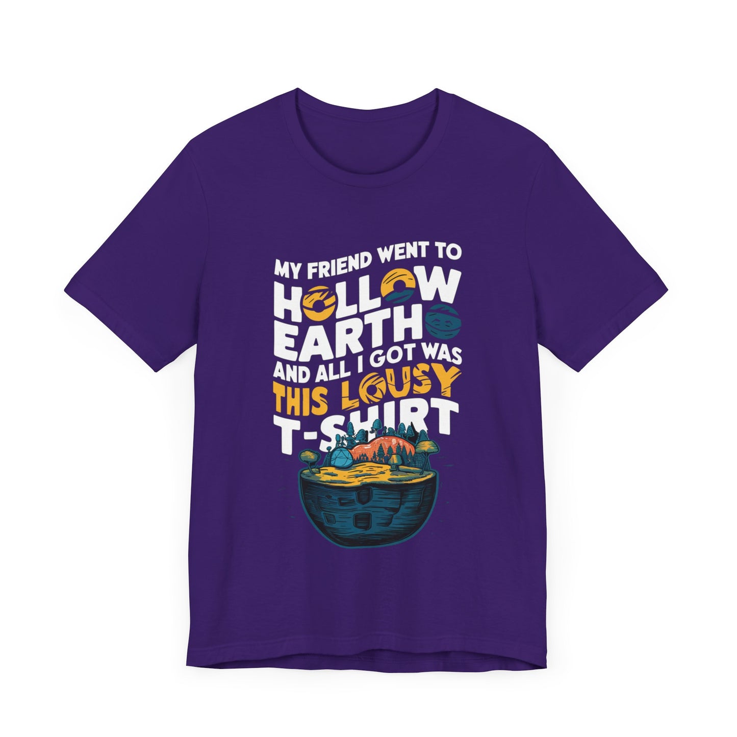 Hilarious Hollow Earth Shirt | Unisex Jersey Short Sleeve Tee | Godzilla | New Design | 2024 | Kong | Gift | Birthday Gift | Funny | Summer