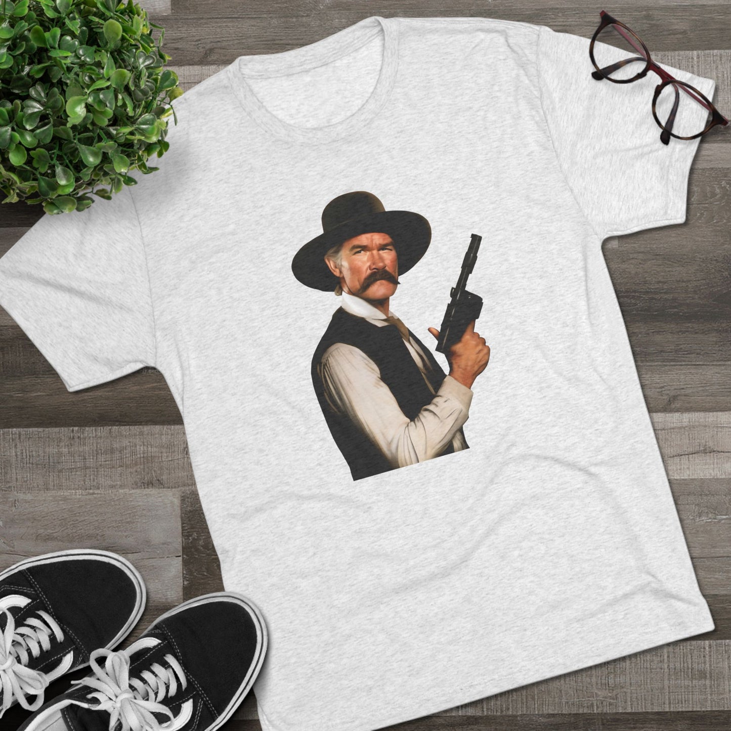 Han Solo Tombstone Movie | Unisex Tri-Blend Crew Tee | Star Wars | Tombstone | Fun | New | 2024 | Summer | Gift | Birthday Gift | Wild West