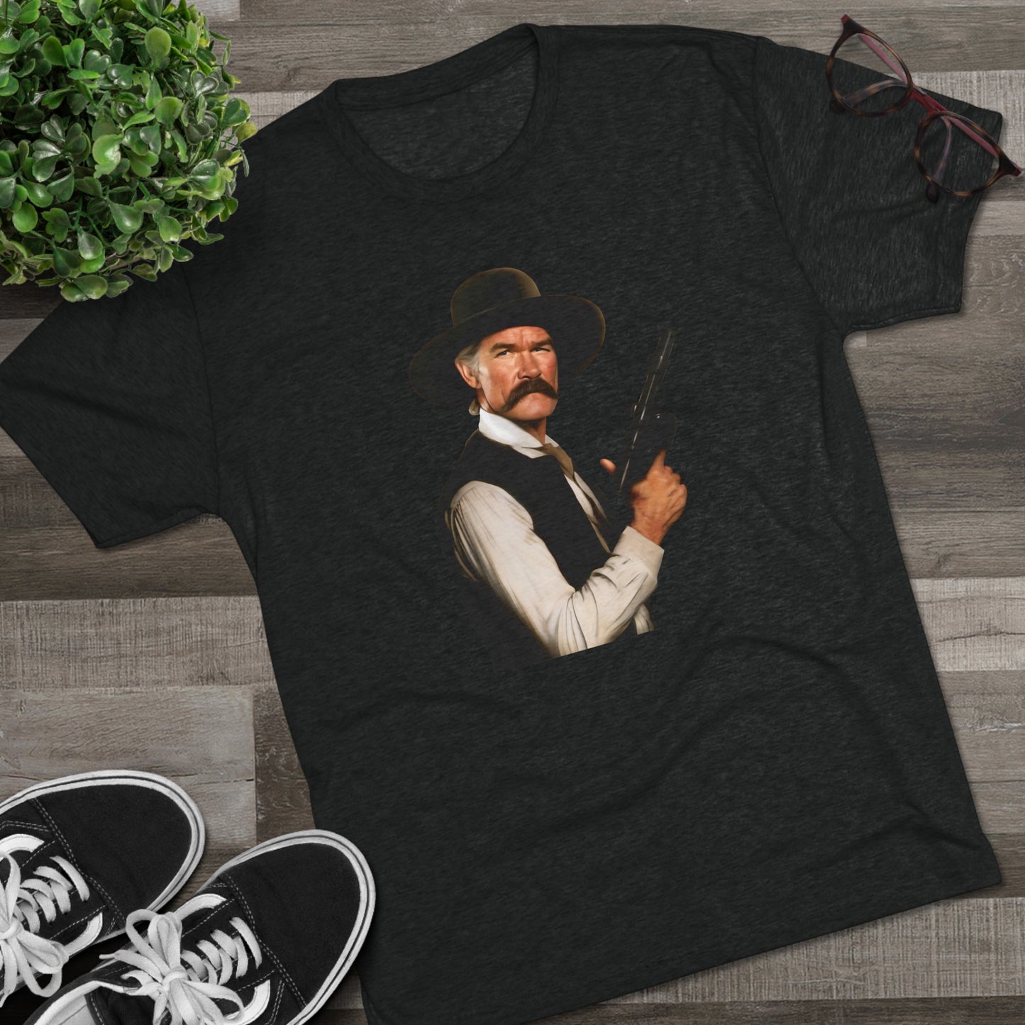Western Han Solo Tombstone | Unisex Tri-Blend Crew Tee | Star Wars | Fun | New | 2024 | Summer | Gift | Birthday Gift | Son Gift | Old West