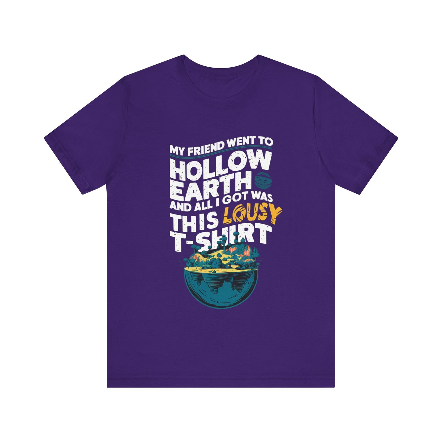 Hilarious Hollow Earth Shirt | Unisex Jersey Short Sleeve Tee | Godzilla | New Design | 2024 | Kong | Gift | Birthday Gift | Funny | Summer