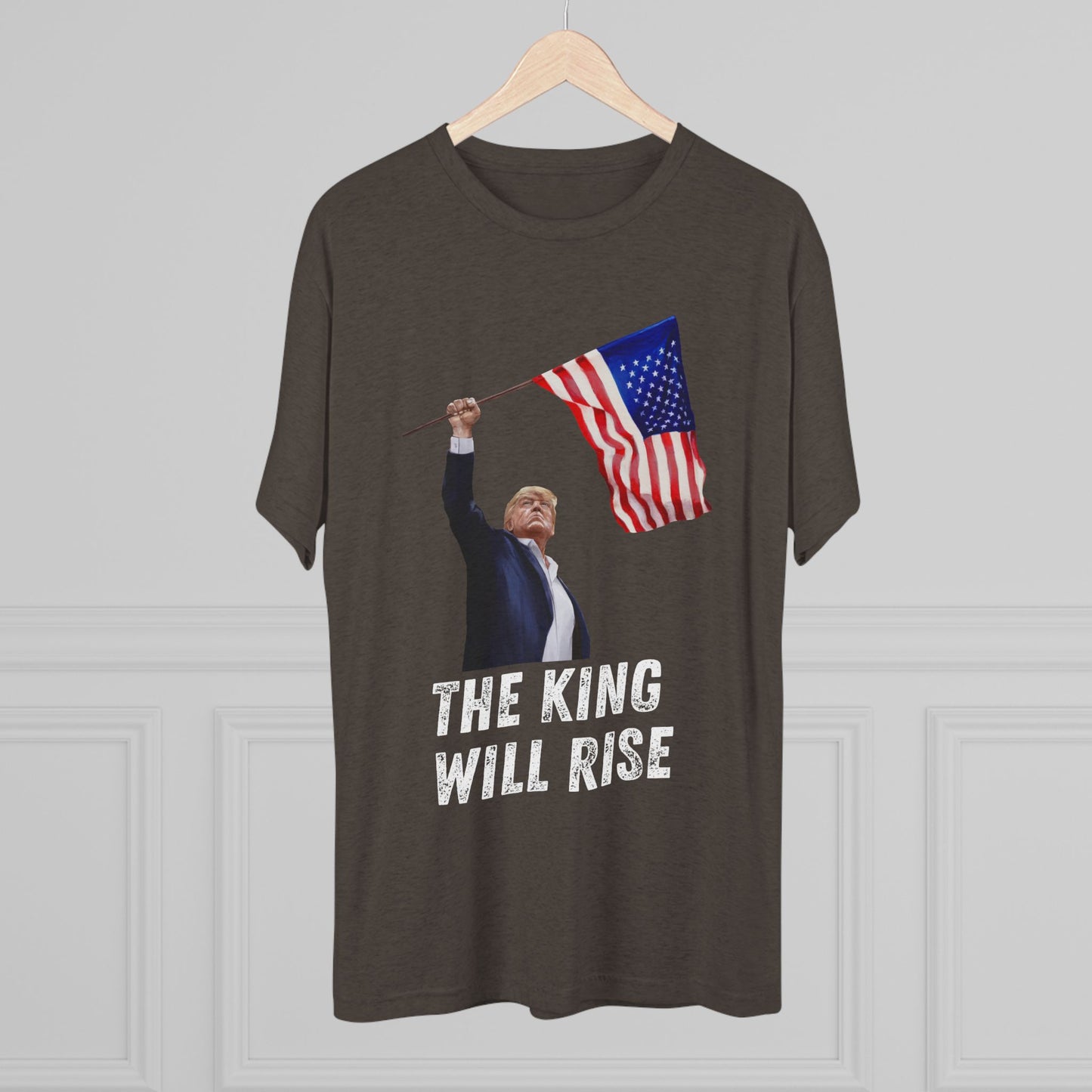THE KING WILL RISE. Donald Trump Flag Shirt, Trump Shot Shirt, Trump Assassination, Trump 2024, President Trump, LOTR, ROTK