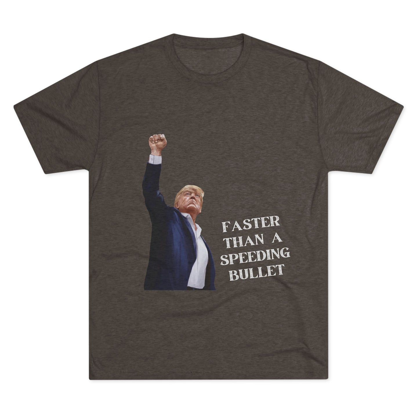 Superman Donald Trump Shirt, Trump Shot Shirt, Trump Assassination Shirt, Trump 2024 T-Shirt, Unisex Tri-Blend Crew Tee, Super