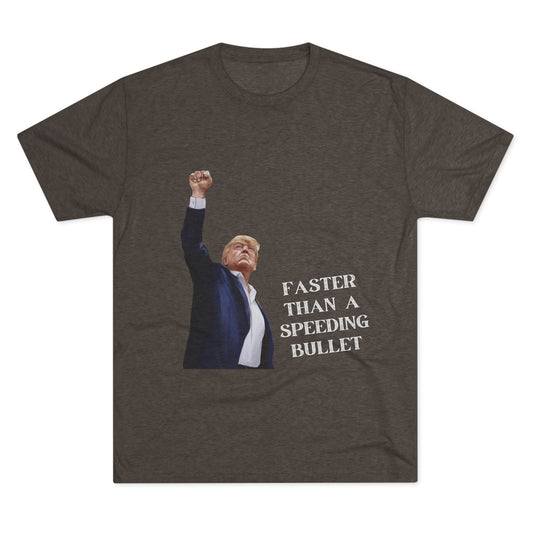 Superman Donald Trump Shirt, Trump Shot Shirt, Trump Assassination Shirt, Trump 2024 T-Shirt, Unisex Tri-Blend Crew Tee, Super